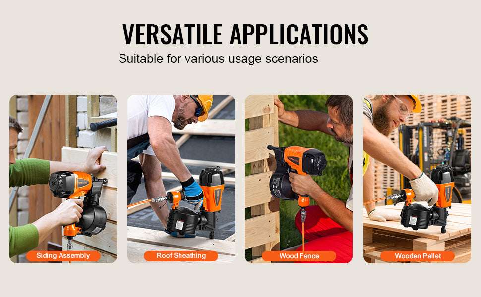 Pneumatic Coil Nailer 70–120 PSI for Siding, Pallets & Fencing - Image 12