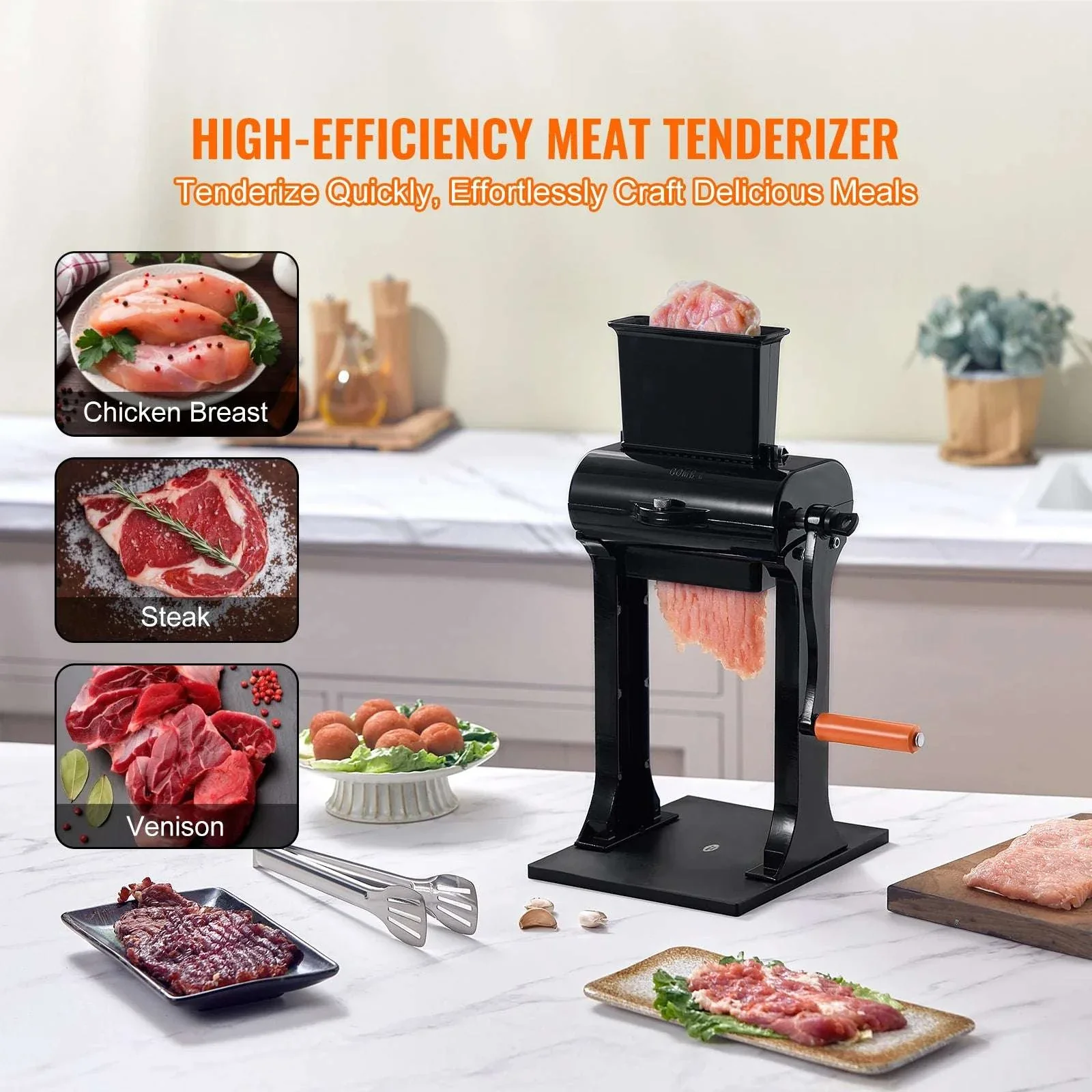 Commercial Manual Meat Tenderizer with 31 Stainless Steel Blades - Image 3