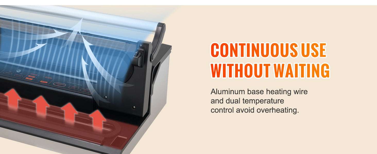 Commercial Vacuum Sealer Machine with Cutter & Bag Storage - Image 11