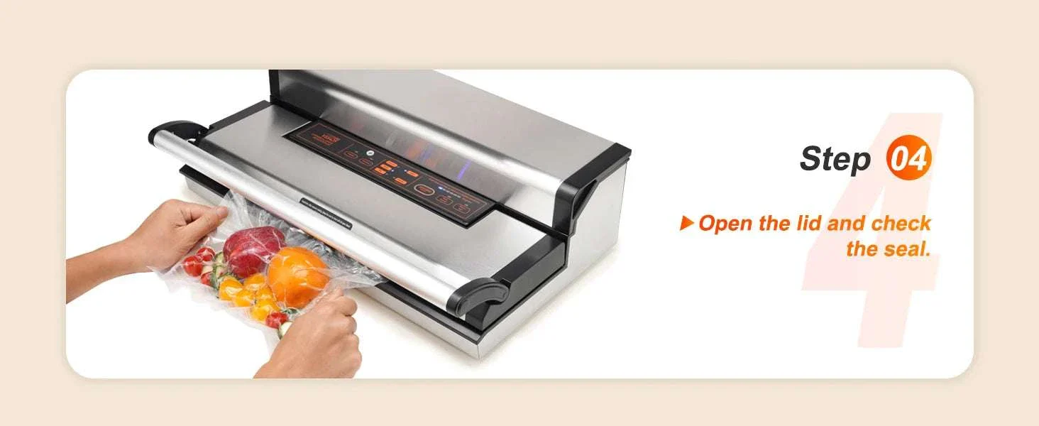 Commercial Vacuum Sealer Machine with Cutter & Bag Storage - Image 18