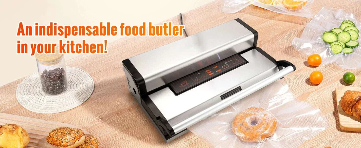 Commercial Vacuum Sealer Machine with Cutter & Bag Storage - Image 8