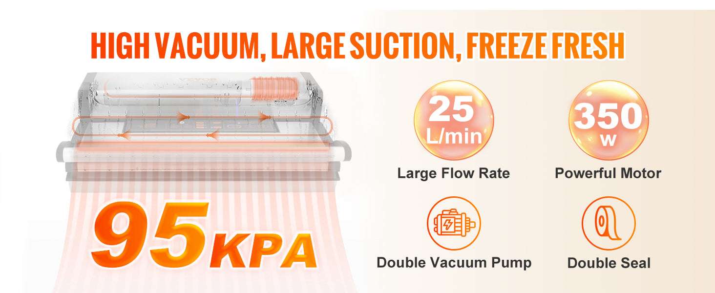 Commercial Vacuum Sealer Machine with Cutter & Bag Storage - Image 9