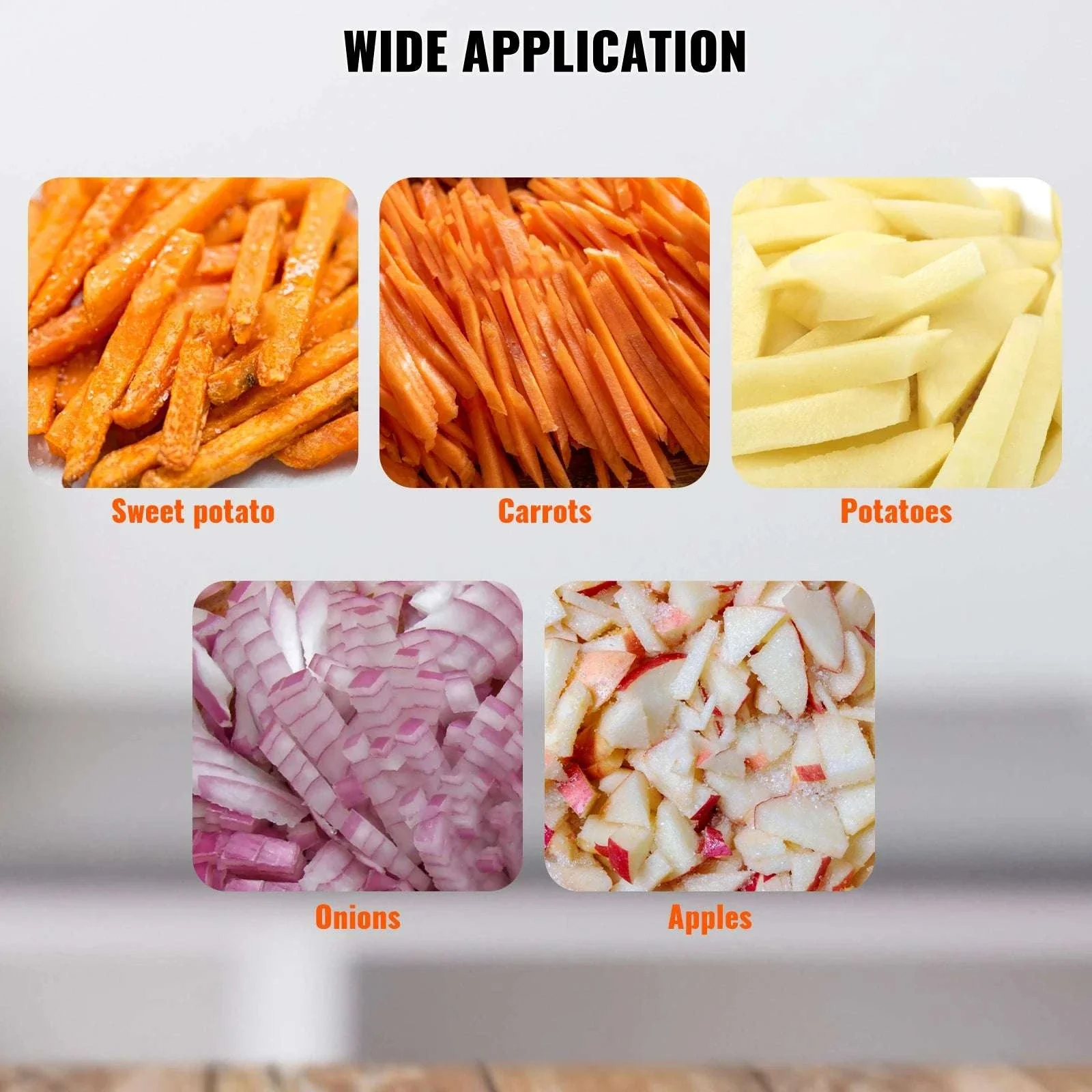 Commercial Vegetable Chopper with 3/8" Blade Stainless Steel Cutter - Image 6