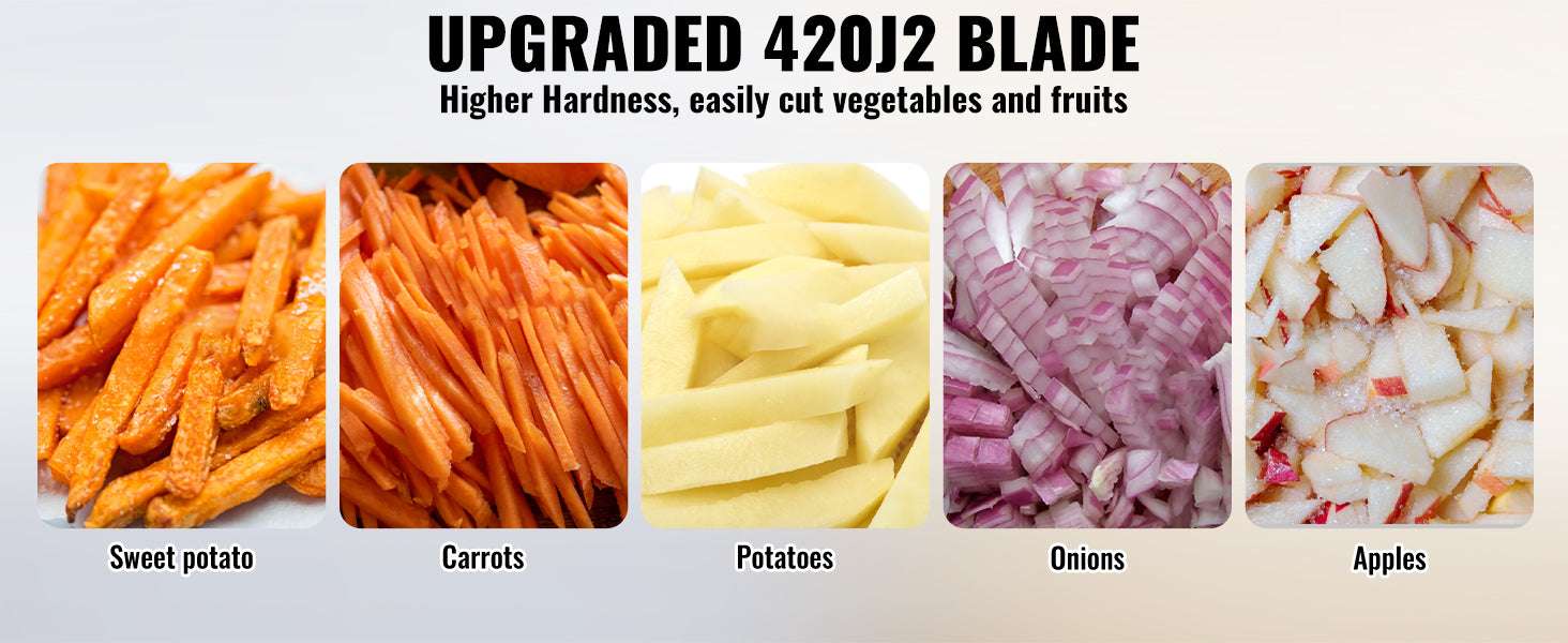 Commercial Vegetable Chopper with 3/8" Blade Stainless Steel Cutter - Image 9