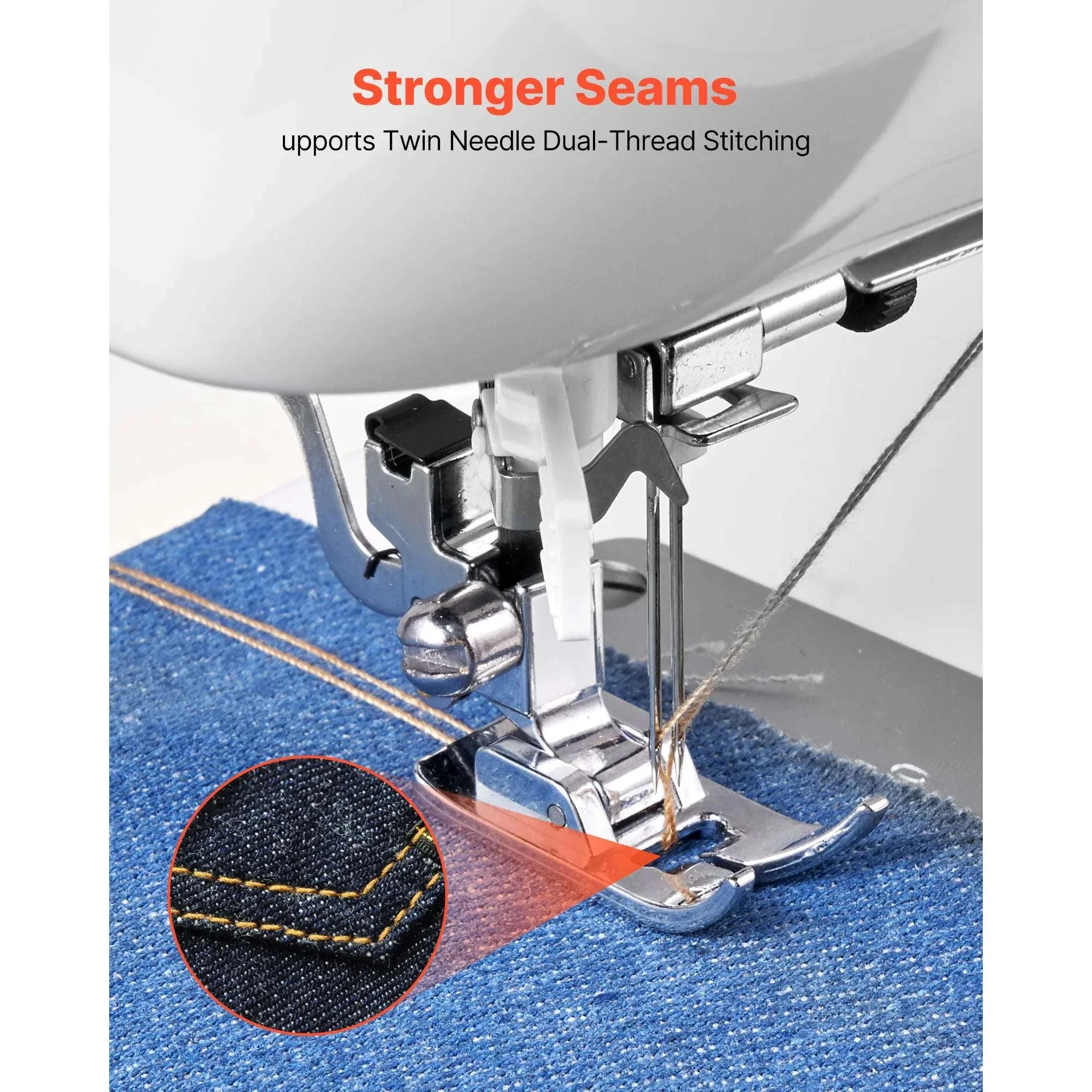 Computerized Sewing Machine with 60 Stitches, LED & Heavy-Duty Frame - Image 2