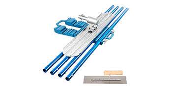 Concrete Bull Float Kit 1200x200mm with 4 Handles Round End Trowel - Image 17