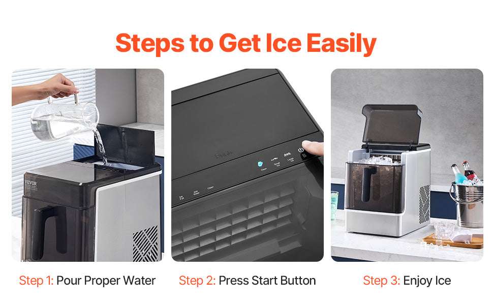Countertop Ice Maker 50lbs/Day with Self-Cleaning & 2 Sizes - Image 10
