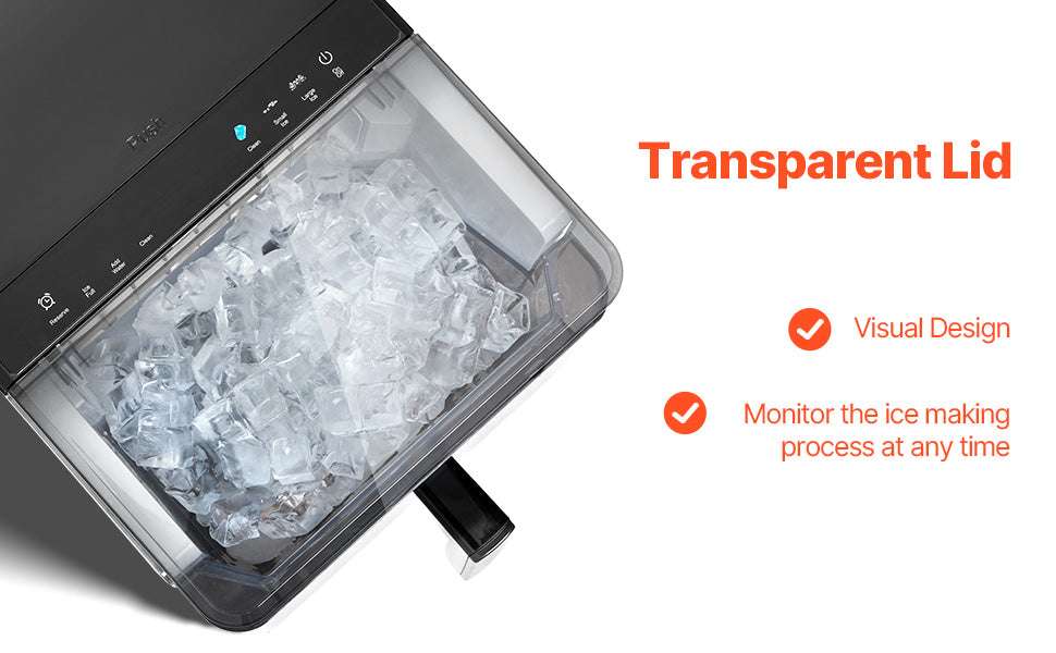 Countertop Ice Maker 50lbs/Day with Self-Cleaning & 2 Sizes - Image 11