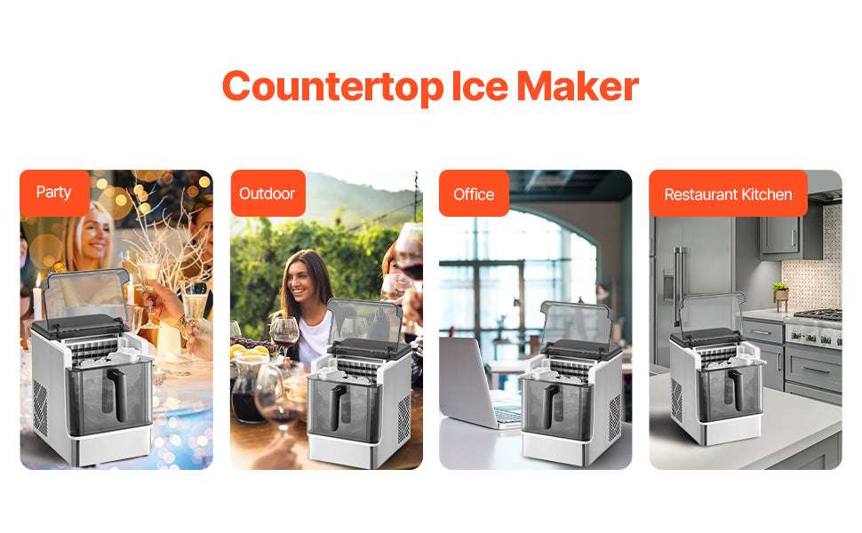 Countertop Ice Maker 50lbs/Day with Self-Cleaning & 2 Sizes - Image 12