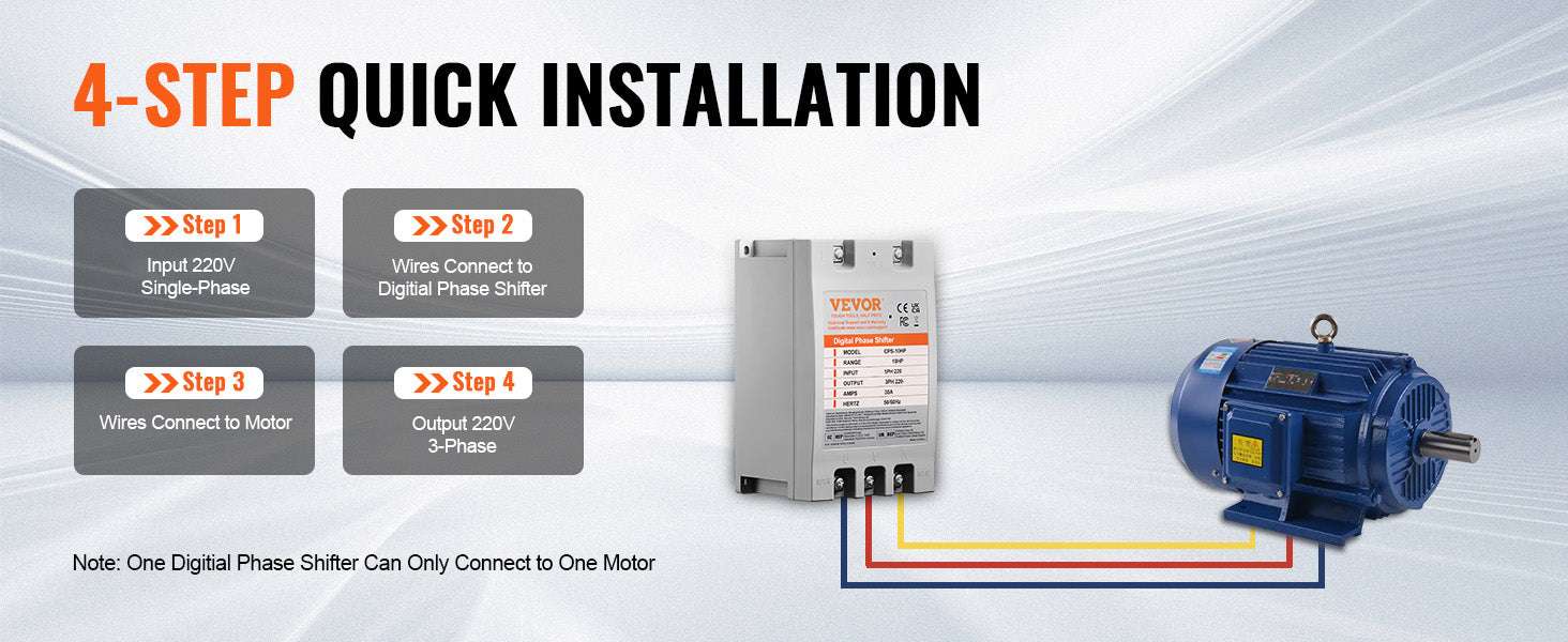 Digital Phase Converter Single to 3 Phase 5HP 7.5HP 10HP - Image 12