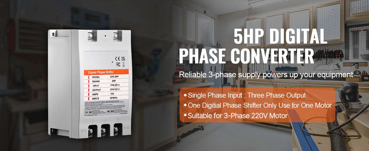 Digital Phase Converter Single to 3 Phase 5HP 7.5HP 10HP - Image 8