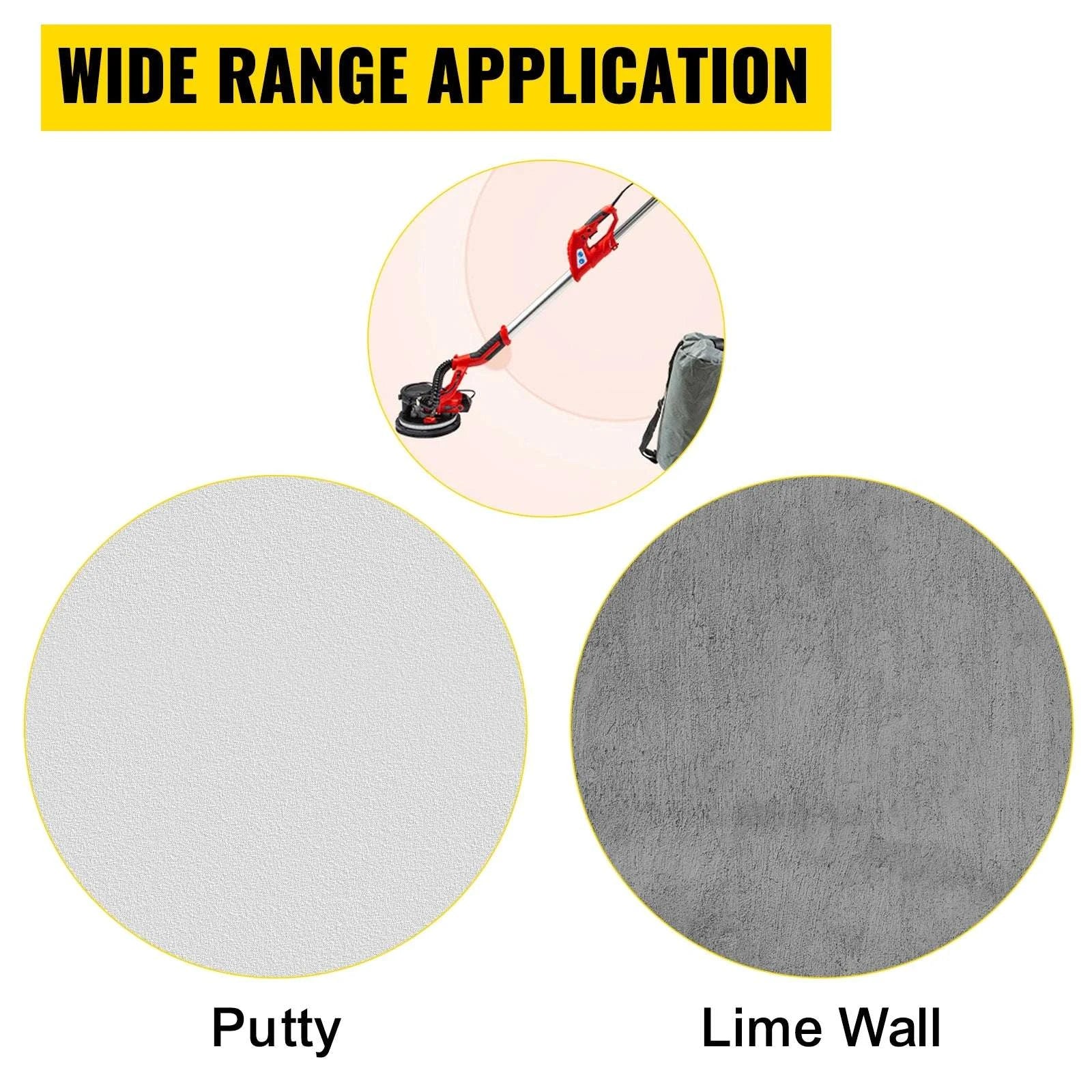 850W Electric Drywall Sander with Variable Speed & Dust Collection - Image 2