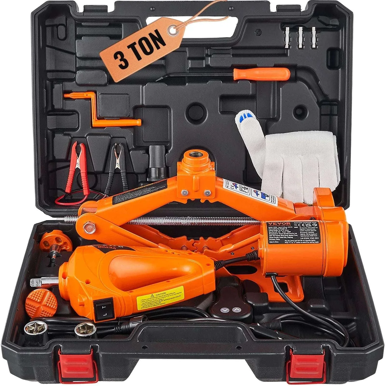 3 Ton Electric Car Jack 12V Scissor Jack for SUV Sedan Tire Changes - Image 17
