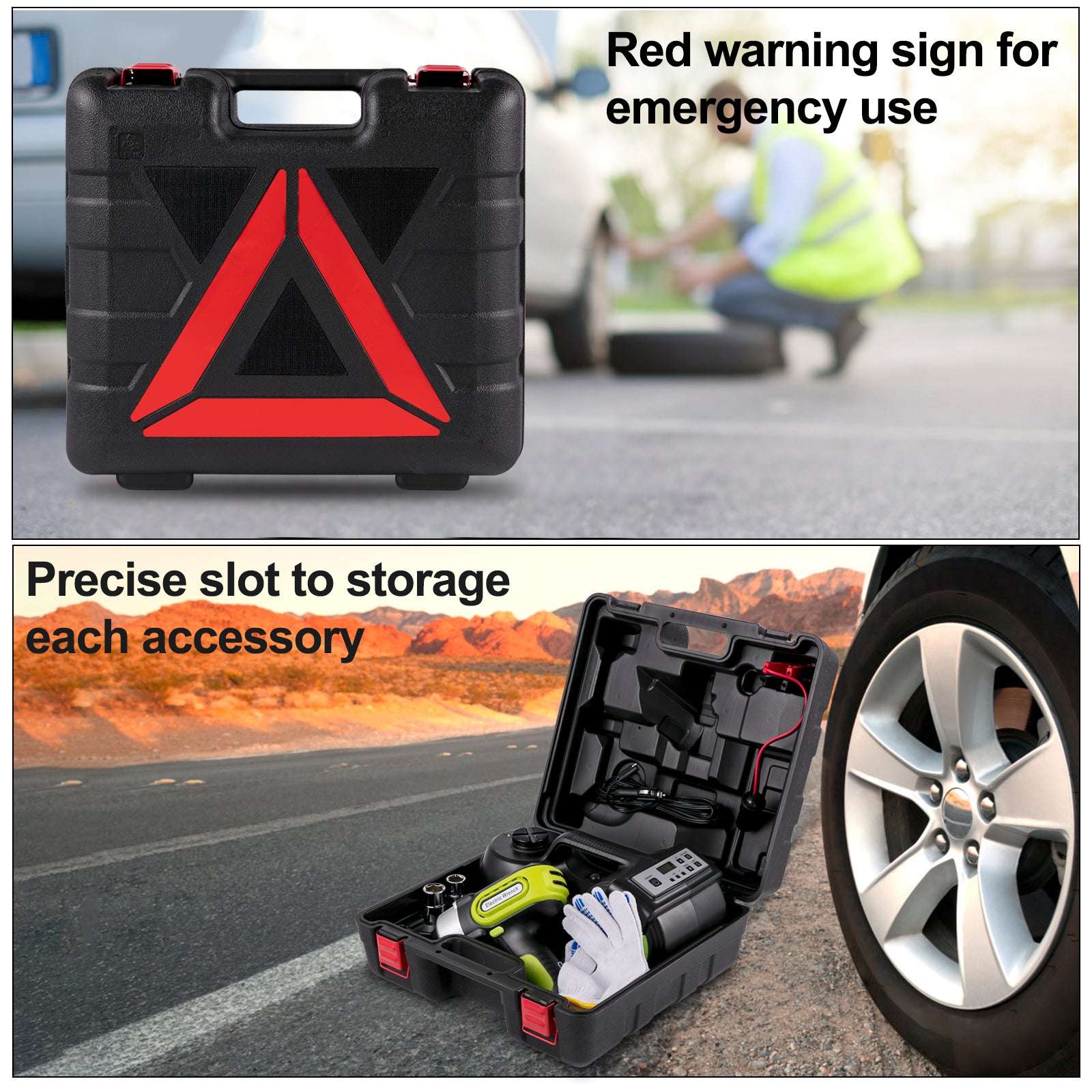5 Ton Electric Car Jack Kit with Impact Wrench & Inflator - Image 13