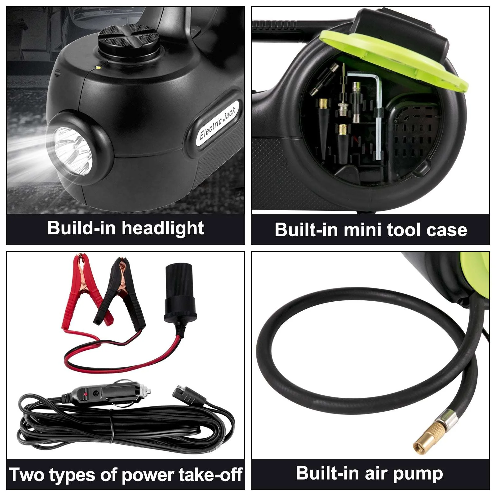 5 Ton Electric Car Jack Kit with Impact Wrench & Inflator - Image 15