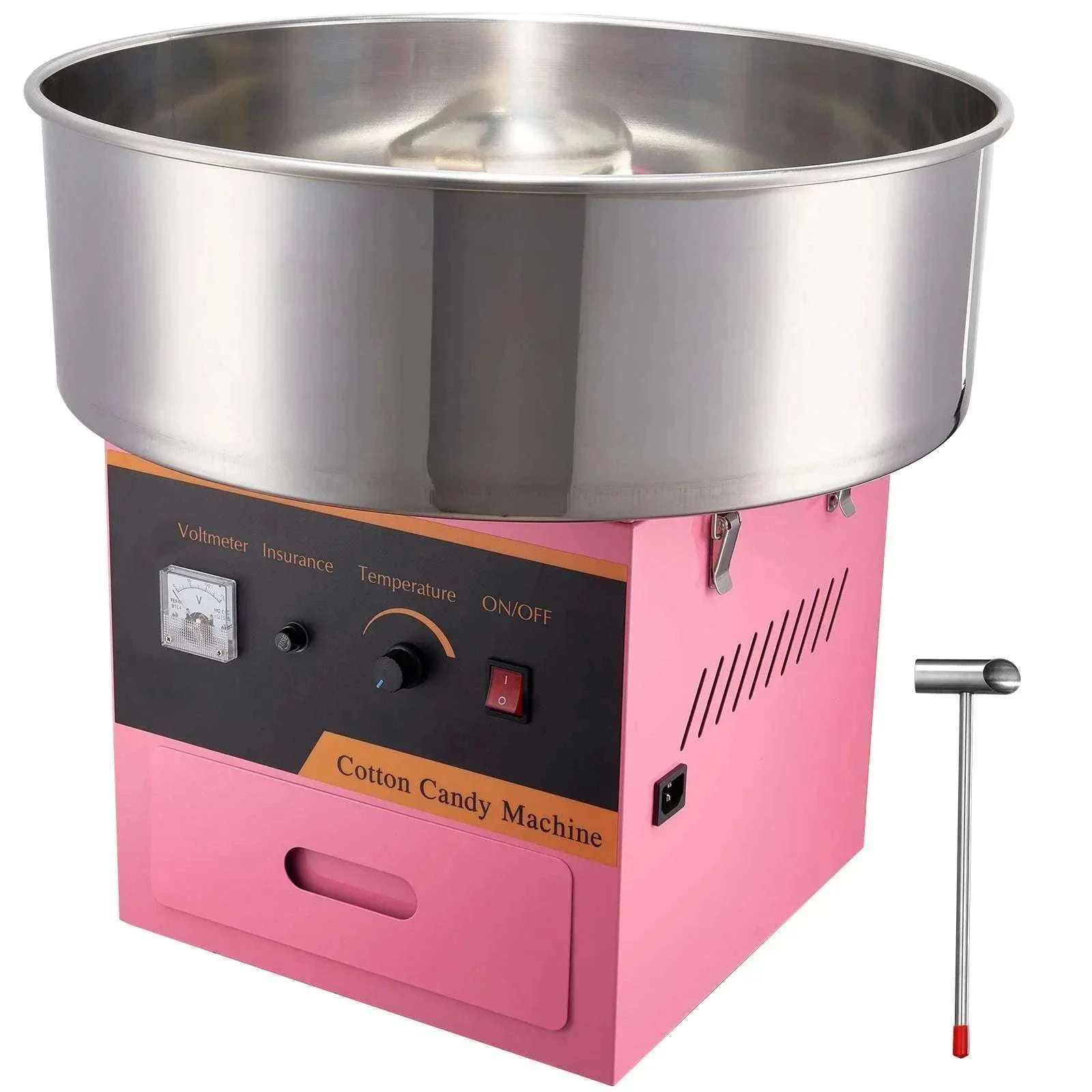 Commercial Cotton Candy Machine 1050W Fast Floss Maker with Bowl