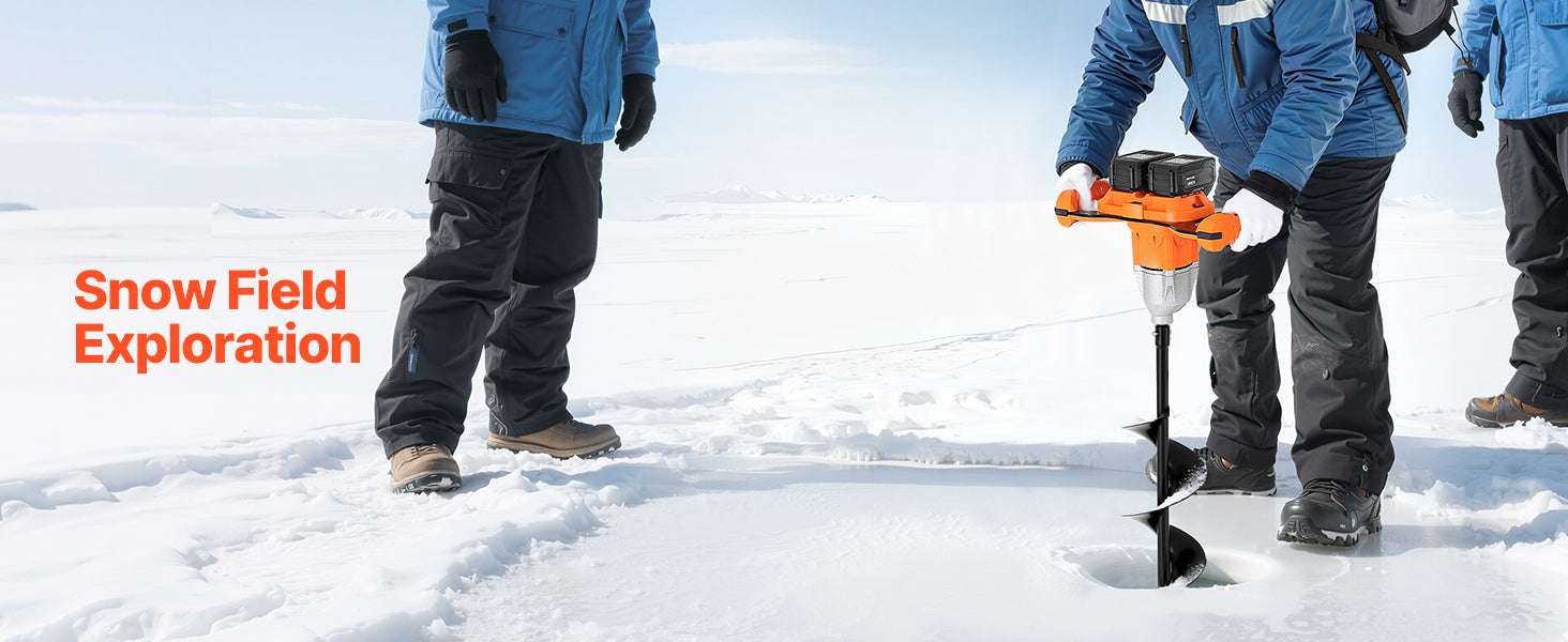 Electric Ice Auger 8" Cordless Drill with Dual Ice & Earth Bits - Image 18
