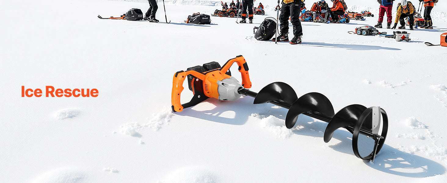 Electric Ice Auger 8" Cordless Drill with Dual Ice & Earth Bits - Image 19
