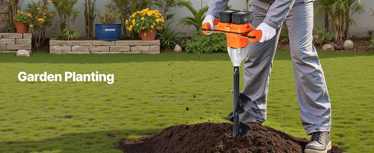 Electric Ice Auger 8" Cordless Drill with Dual Ice & Earth Bits - Image 20