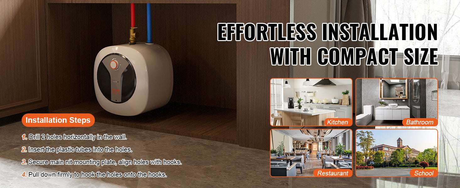 Mini Tank Electric Water Heater 10L Fast Heating for Kitchen Bathroom - Image 12