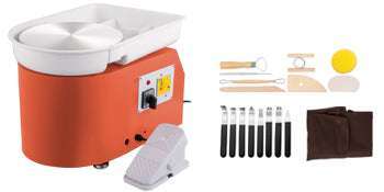 28cm Electric Pottery Wheel Machine 350W with Foot Pedal Control - Image 17