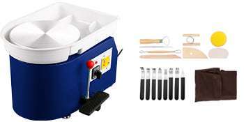 28cm Electric Pottery Wheel Machine 350W with Foot Pedal Control - Image 19