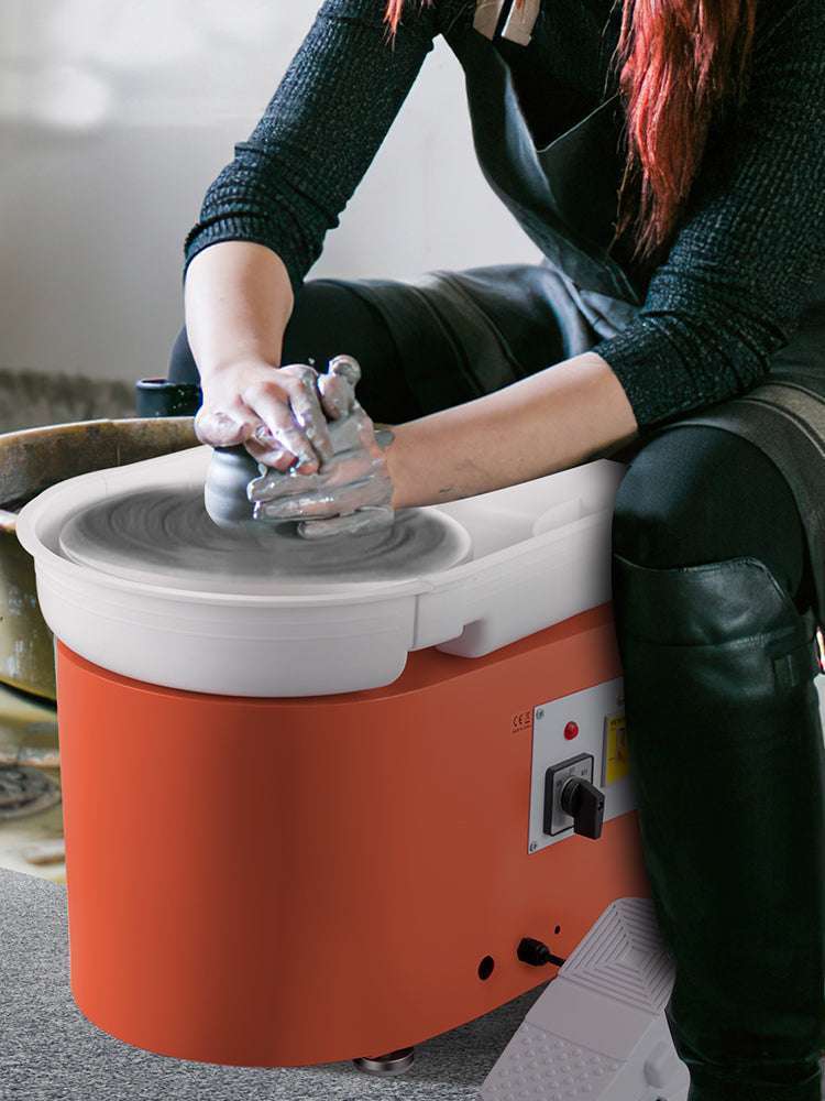 28cm Electric Pottery Wheel Machine 350W with Foot Pedal Control - Image 9