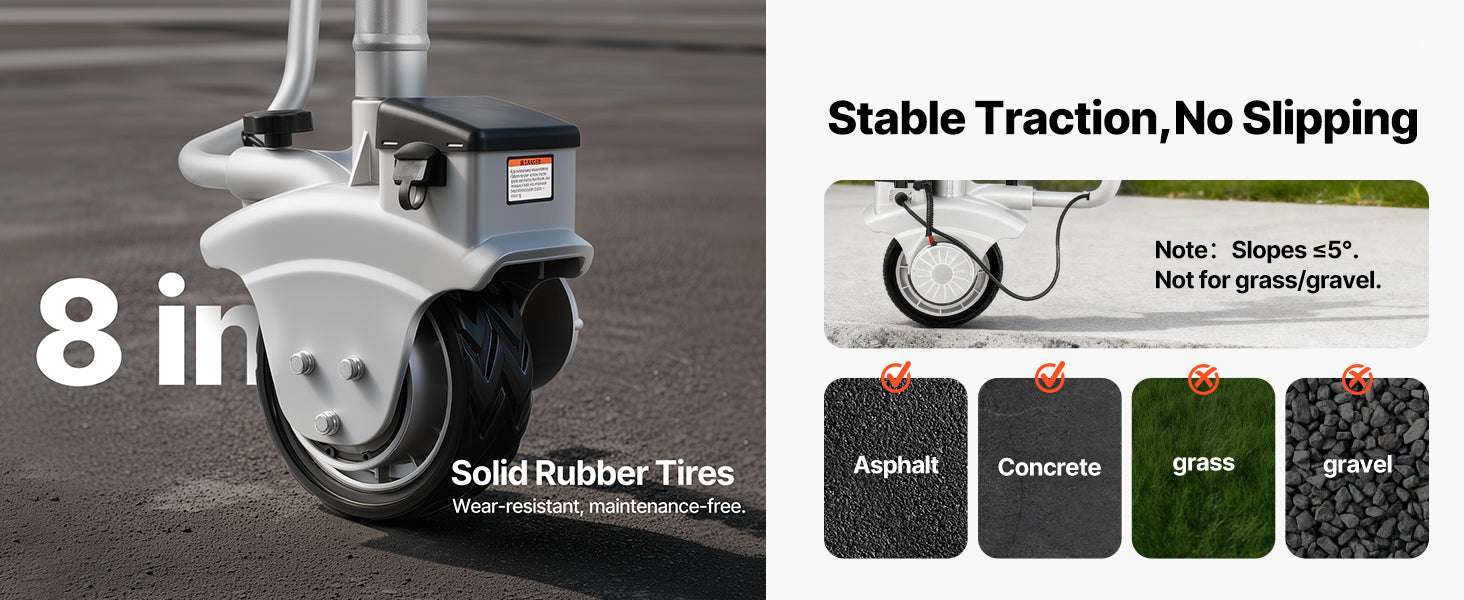 Electric Trailer Dolly 5500 lbs Motorized Jockey Wheel 12V - Image 11