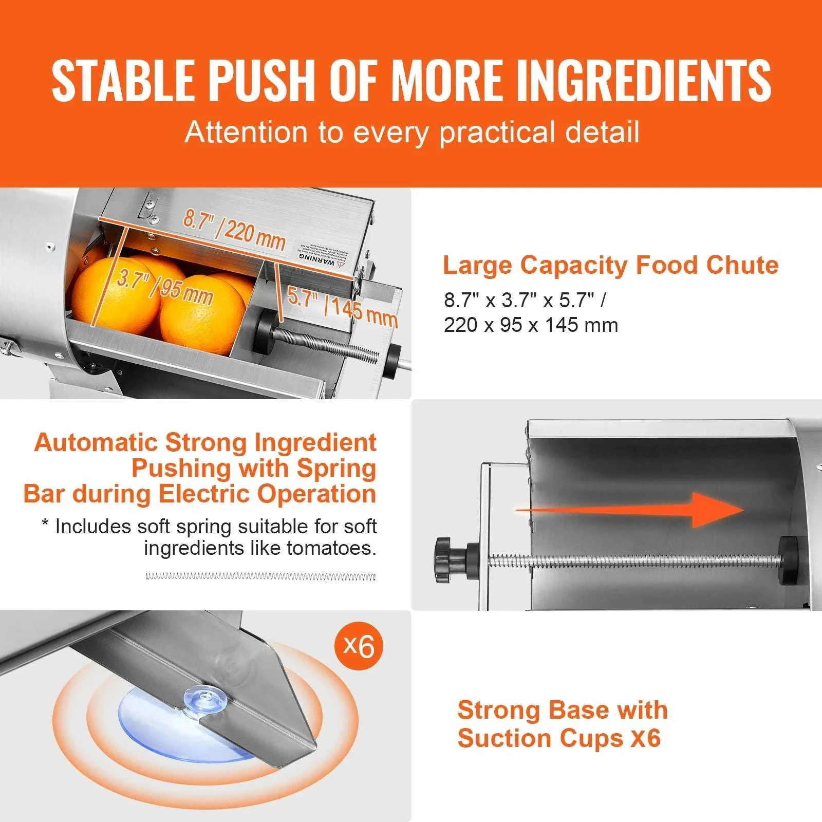 Electric Vegetable Slicer 0–12mm Adjustable Stainless Steel Cutter - Image 5