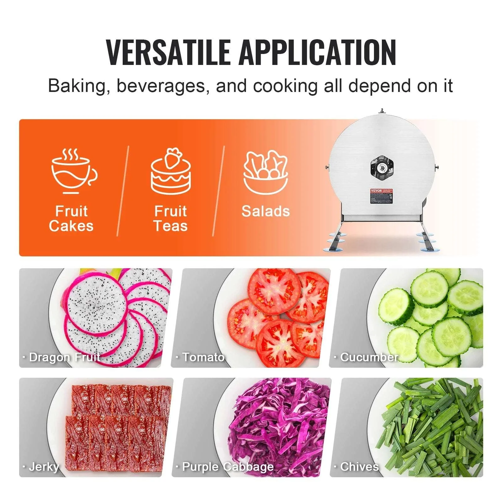 Electric Vegetable Slicer 0–12mm Adjustable Stainless Steel Cutter - Image 6