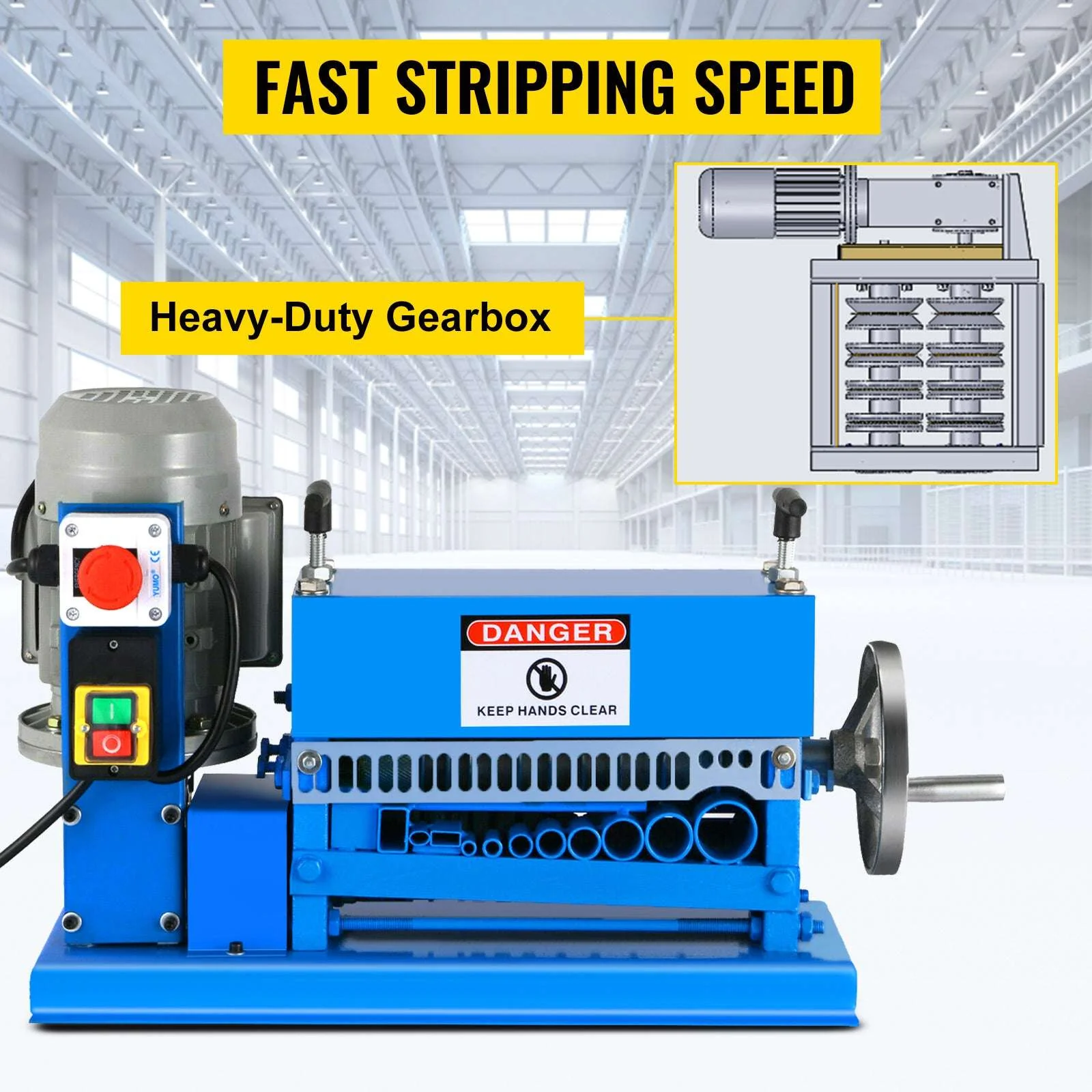Electric Wire Stripping Machine 370W Cable Stripper 1.5–38mm - Image 13