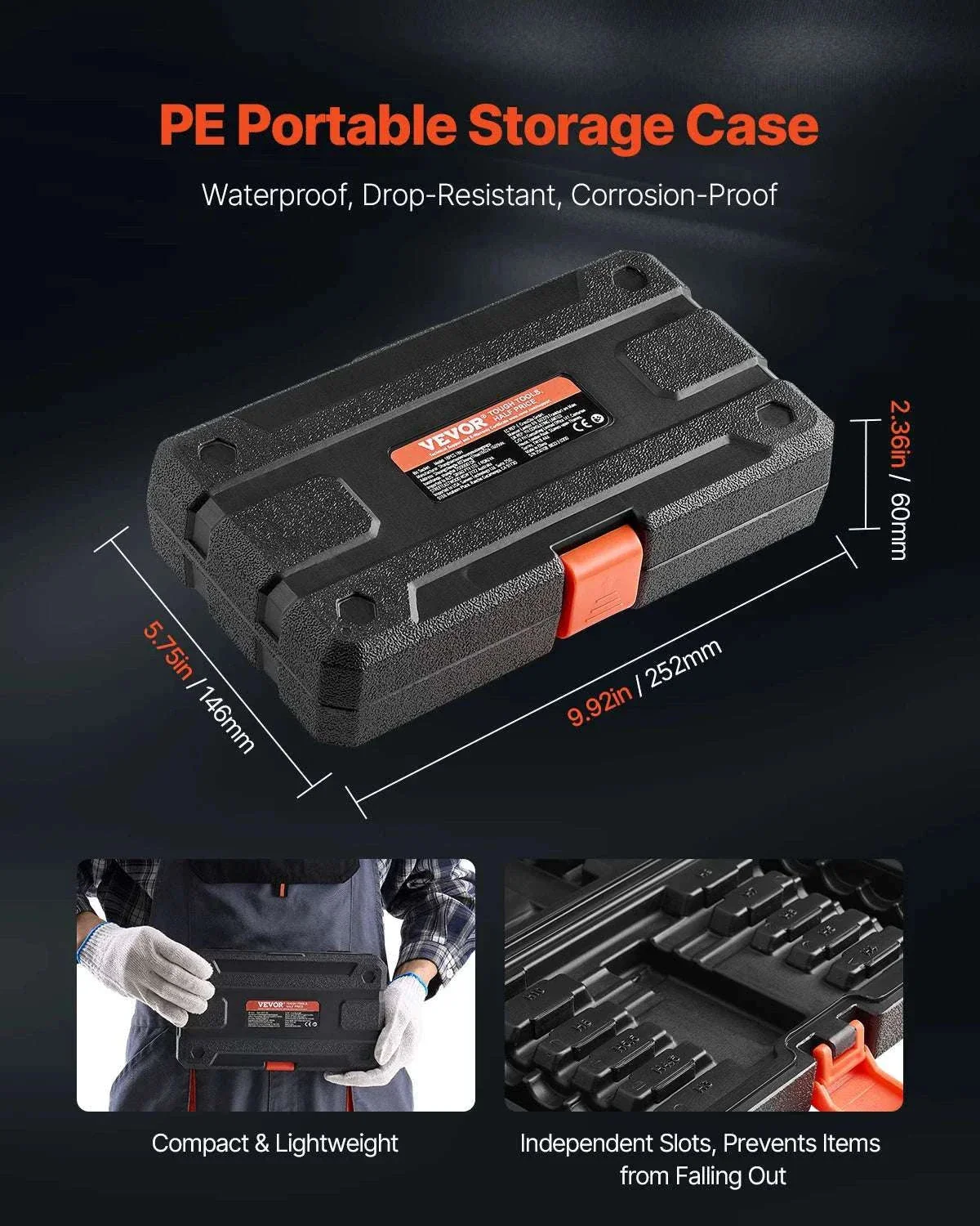 18-Piece Extra Long Allen Hex Bit Socket Set 3/8" Drive SAE Metric - Image 4