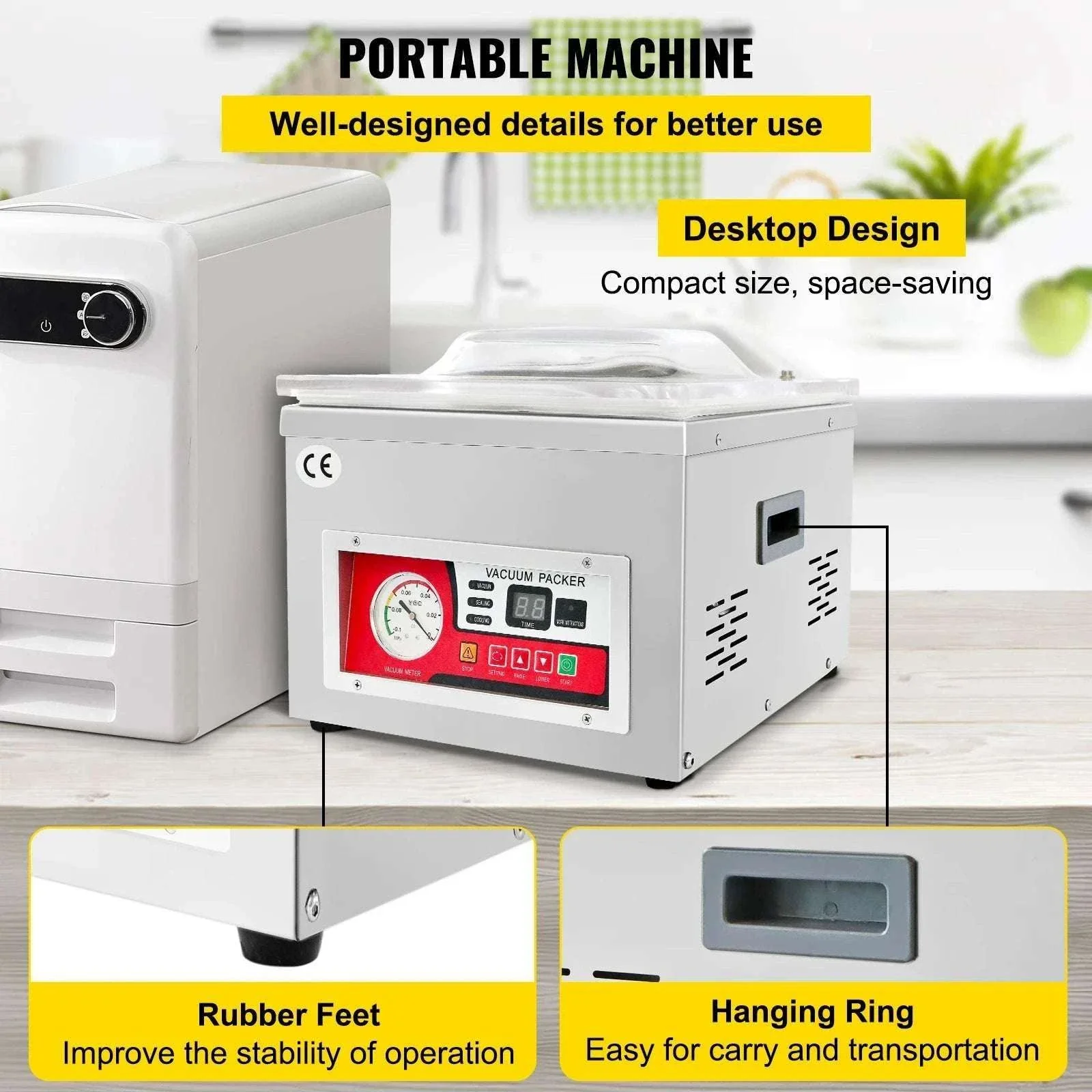 Commercial Chamber Vacuum Sealer DZ-260A Food Preservation Machine - Image 6