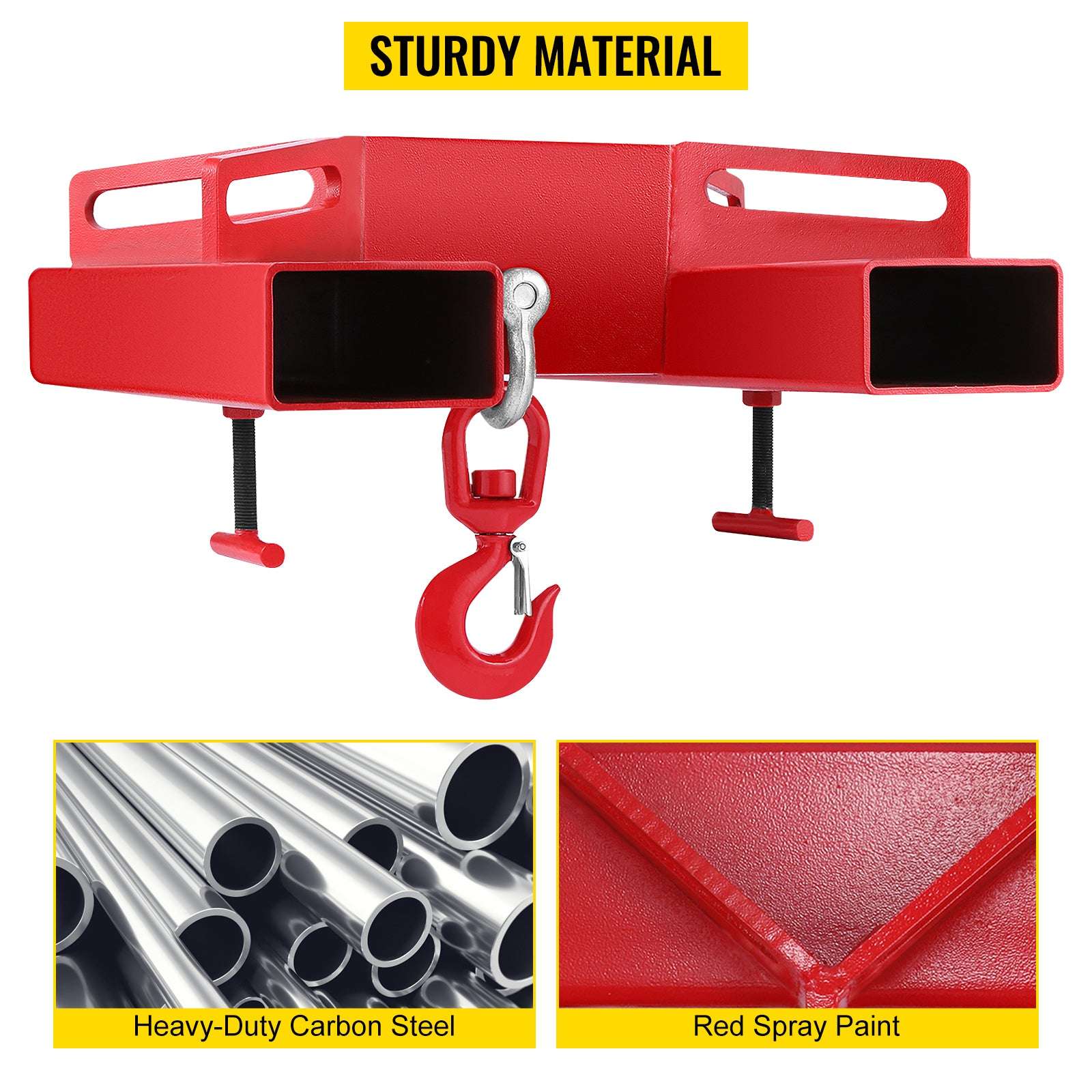 Forklift Lifting Hook 3 Ton (6600 lbs) Swivel Hoist Attachment - Image 10