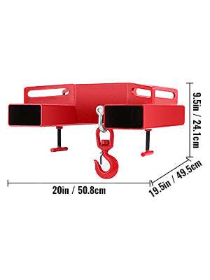 Forklift Lifting Hook 3 Ton (6600 lbs) Swivel Hoist Attachment - Image 16