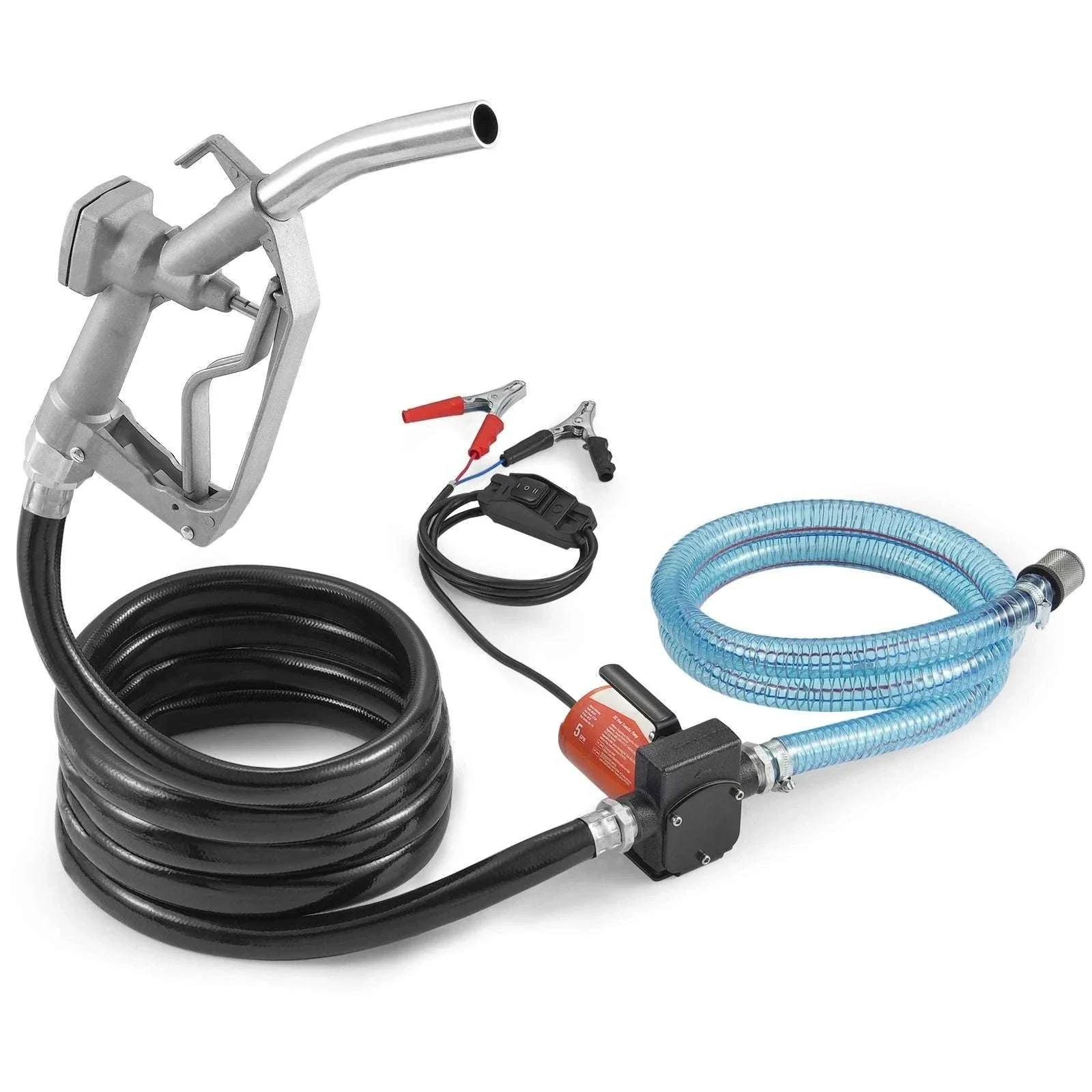 12V DC Fuel Transfer Pump 5–15 GPM Portable Diesel Gas Pump