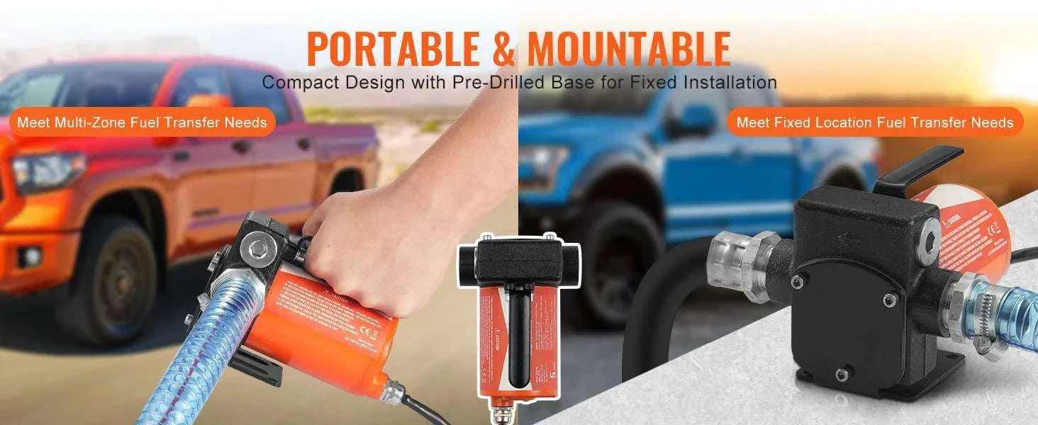 12V DC Fuel Transfer Pump 5–15 GPM Portable Diesel Gas Pump - Image 10