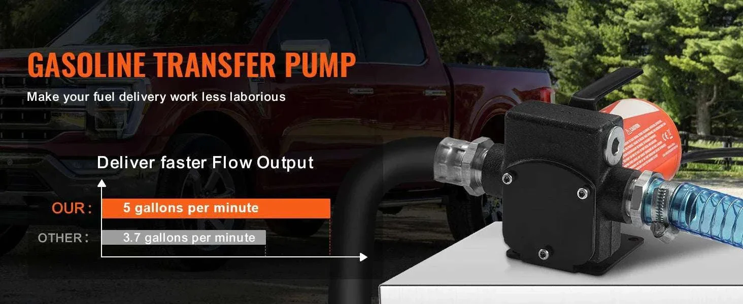 12V DC Fuel Transfer Pump 5–15 GPM Portable Diesel Gas Pump - Image 13