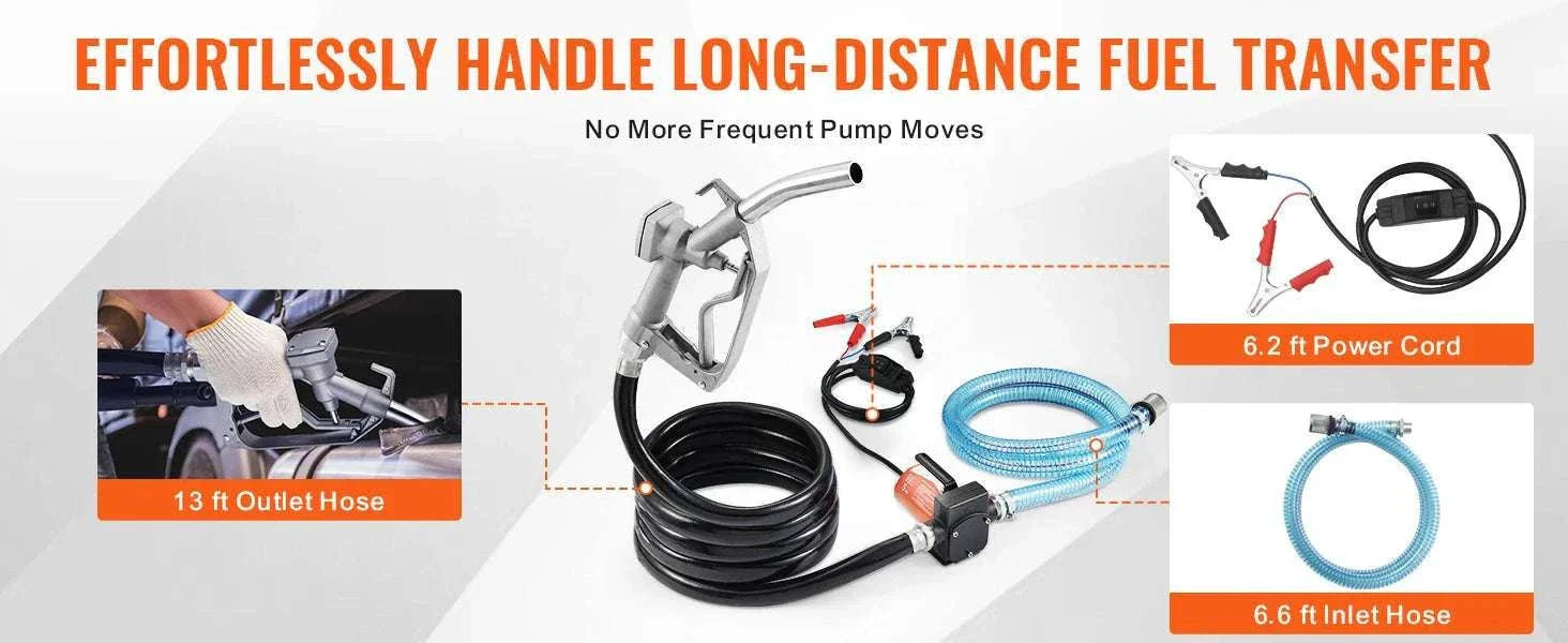 12V DC Fuel Transfer Pump 5–15 GPM Portable Diesel Gas Pump - Image 17