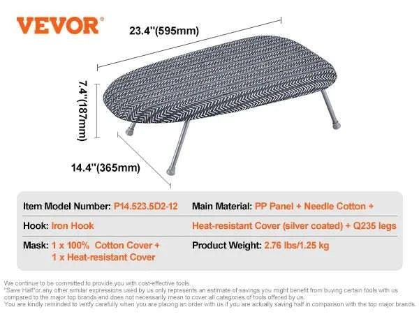 Full Size Ironing Board with Adjustable Height & 4-Layer Padding - Image 18