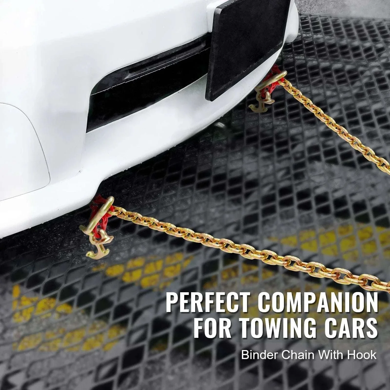 G80 V Bridle Towing Chain with RTJ & Grab Hooks, 10,800 lbs - Image 2