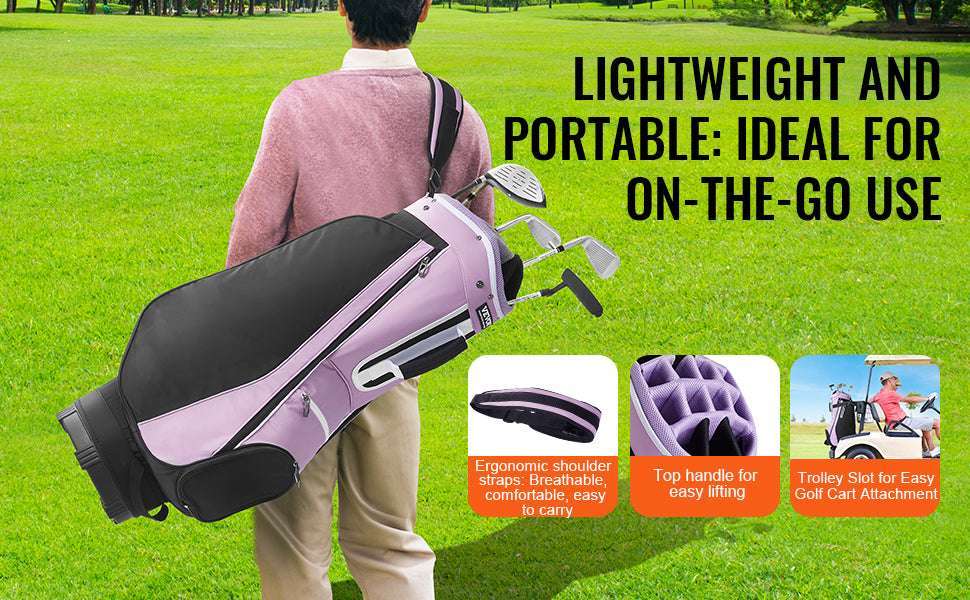 Golf Cart Bag with 14-Way Divider and Multiple Storage Pockets - Image 11