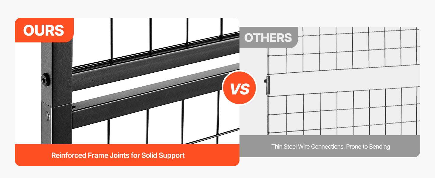 Rolling Grid Wall Display Panel with Hooks and Wheels - Image 9