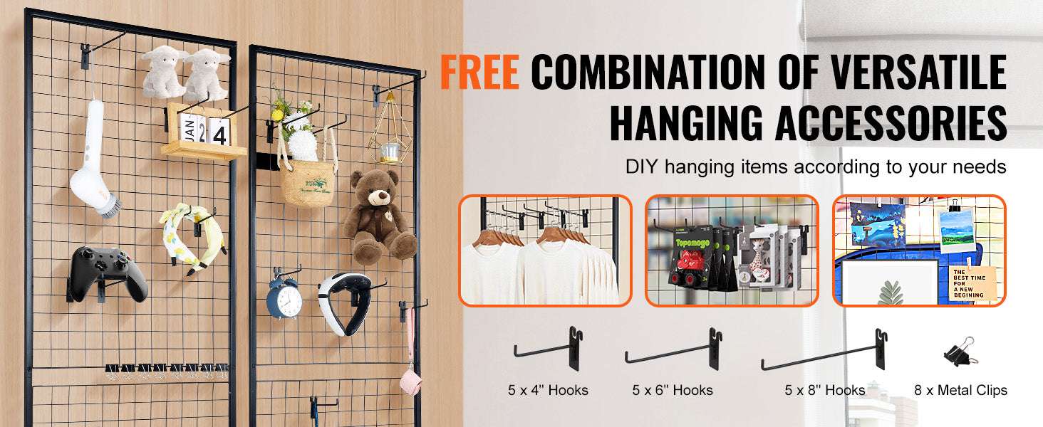 Double-Sided Gridwall Display Panels with Hooks for Retail & Events - Image 10