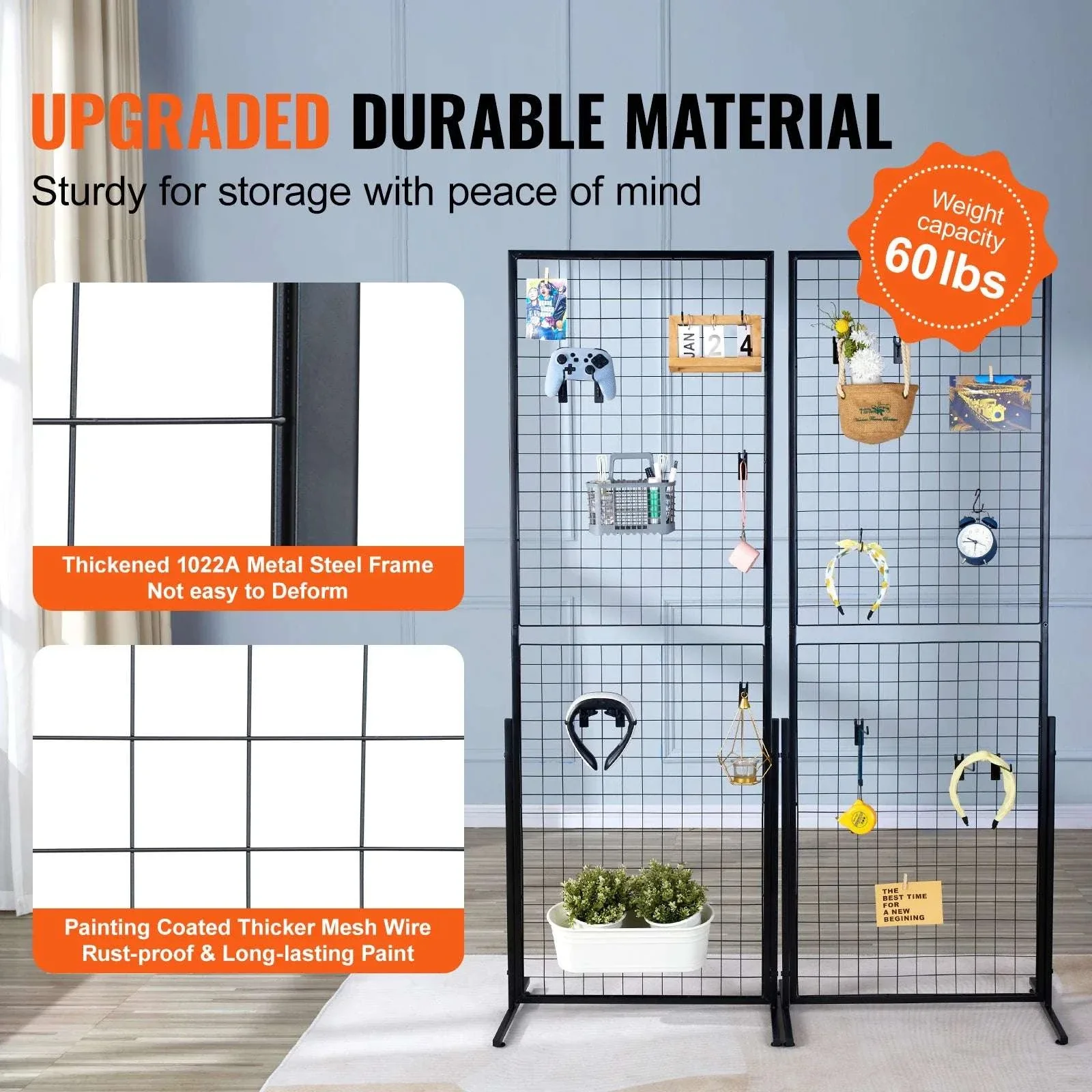 Double-Sided Gridwall Display Panels with Hooks for Retail & Events - Image 3