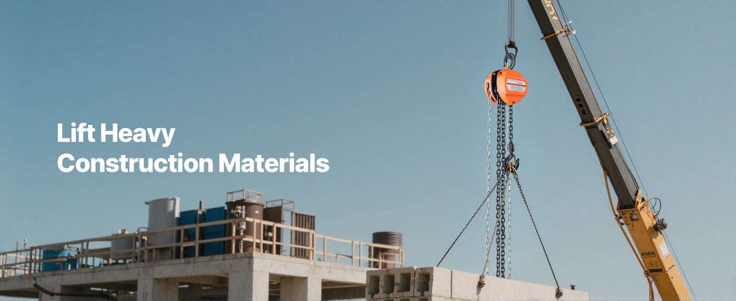 Manual Chain Hoist 1100–6600 lbs with G80 Chain, 10ft/20ft Lift - Image 17