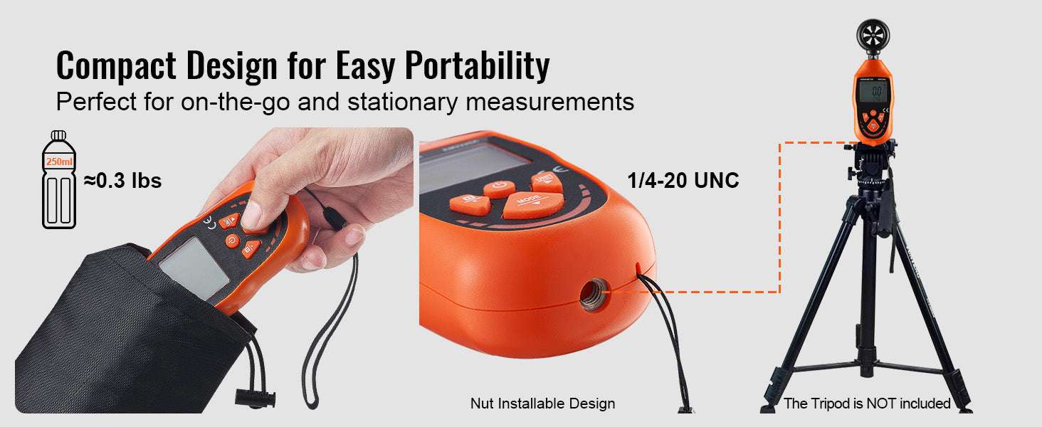 Handheld Digital Anemometer Wind Speed Meter with LED Backlight - Image 11