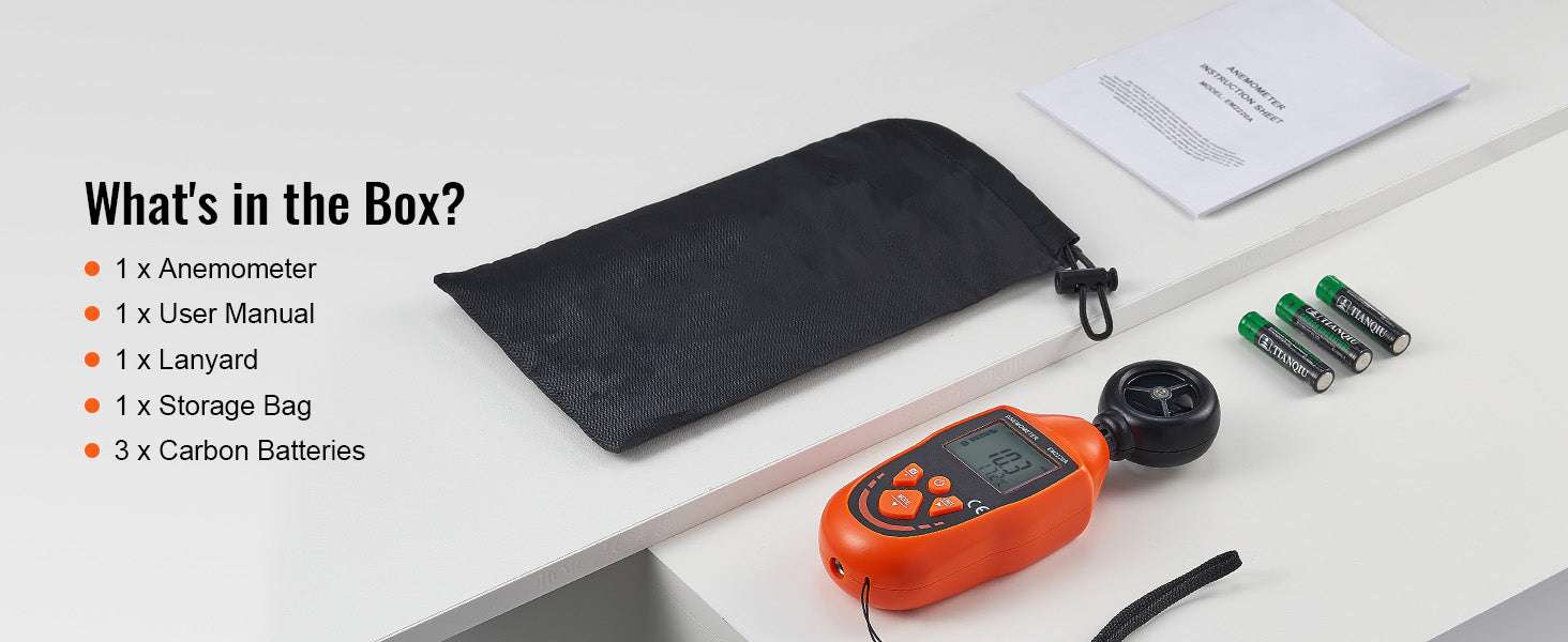 Handheld Digital Anemometer Wind Speed Meter with LED Backlight - Image 12