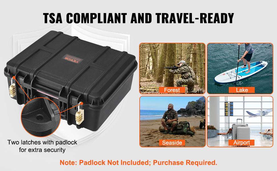 Hard Pistol Case with Pre-Cut Foam IP67 Waterproof TSA Lockable - Image 12