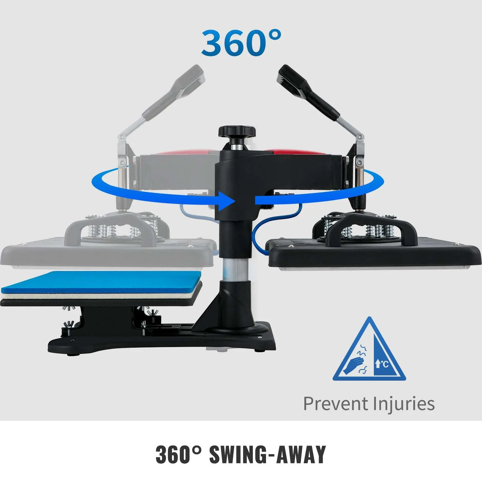 5-in-1 Heat Press Machine 12x15" Clamshell Digital Control - Image 11